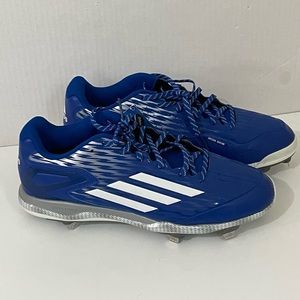 Adidas Iron Skin Baseball Cleats Royal Blue/White Mens Size 13